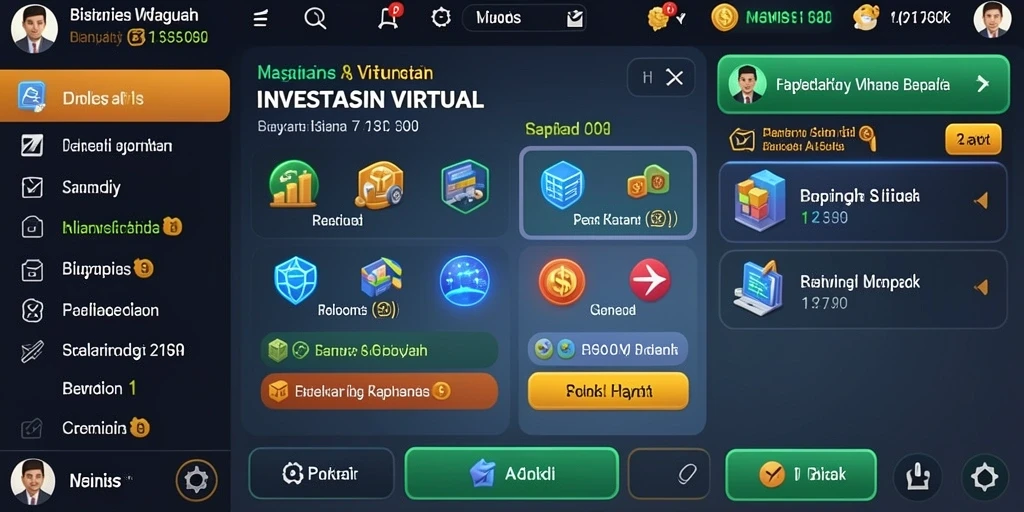 Screenshot menunjukkan antarmuka utama yang menarik.