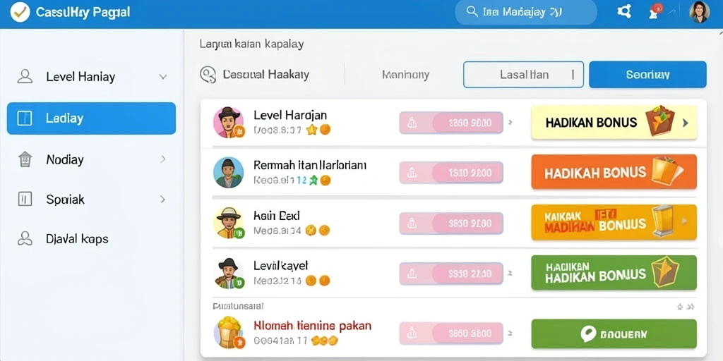 Tampilan antarmuka ROBINTOGEL yang menarik.