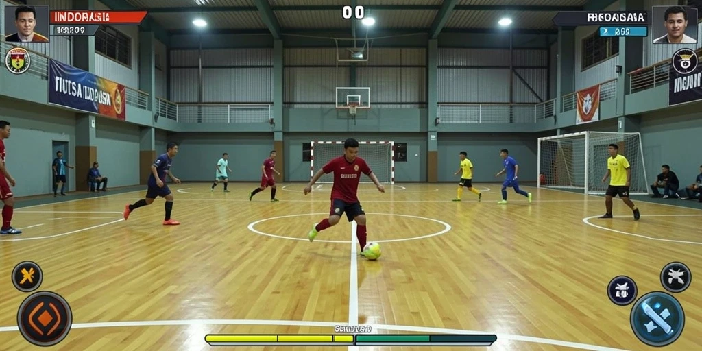 Screenshot menunjukkan menu utama dengan tampilan yang menarik.